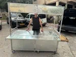 דוכן עמדה נירוסטה נייד מתקפל